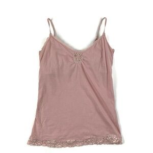 Express Womens Camisole Pink Lace Small